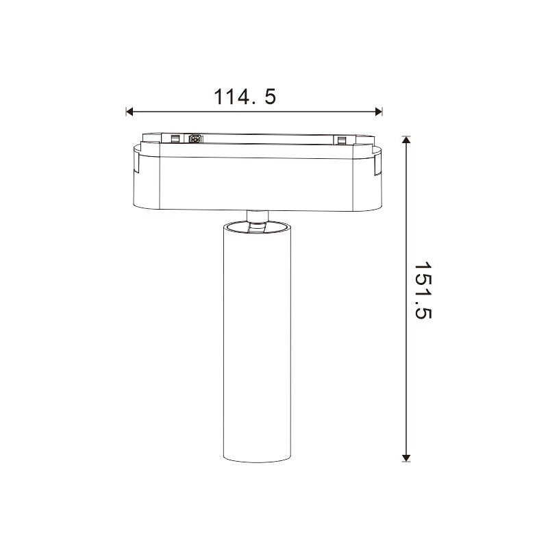 Faretto LED Slim Series 7W CCT Per Binario Magnetico Bianco 42V