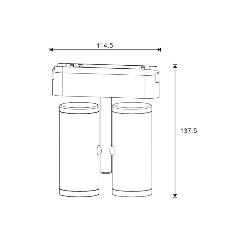 Faretto LED Atlaf Slim Series 16W CCT Per Binario Magnetico Bianco 42V