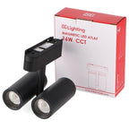 Faretto LED Atlaf Slim Series 16W CCT Per Binario Magnetico Nero 42V