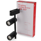 Faretto LED Atlaf Slim Series 16W CCT Per Binario Magnetico Nero 42V