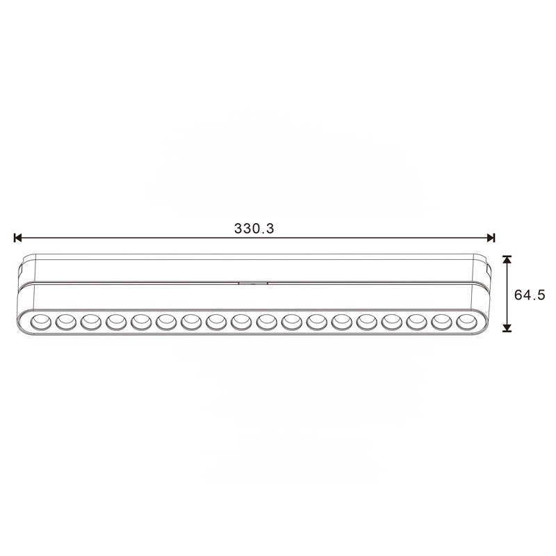 Faretto LED Care Slim Series 16W CCT Per Binario Magnetico Bianco 42V