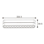 Faretto LED Care Slim Series 12W CCT Per Binario Magnetico Bianco 42V