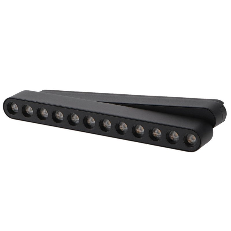 Faretto LED Care Slim Series 12W CCT Per Binario Magnetico Nero 42V