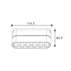 Faretto LED Care Slim Series 6W CCT Per Binario Magnetico Bianco 42V