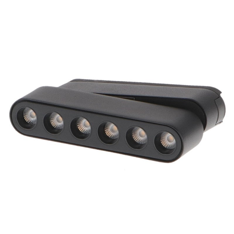 Faretto LED Care Slim Series 6W CCT Per Binario Magnetico Nero 42V