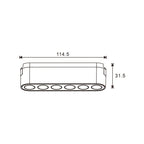Faretto LED Isdin Slim Series 6W CCT Per Binario Magnetico Bianco 42V
