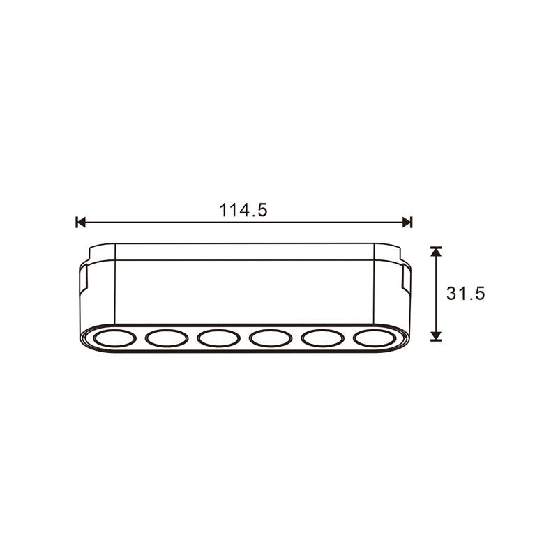 Faretto LED Isdin Slim Series 6W CCT Per Binario Magnetico Bianco 42V