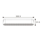 Faretto LED Pure Slim Series 12W CCT Per Binario Magnetico Nero 42V