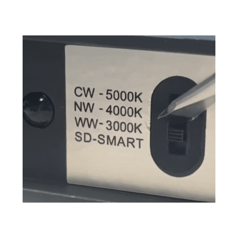 Faretto LED Pure Slim Series 6W CCT Per Binario Magnetico Nero 42V