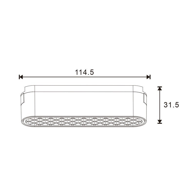 Faretto LED Pure Slim Series 6W CCT Per Binario Magnetico Nero 42V