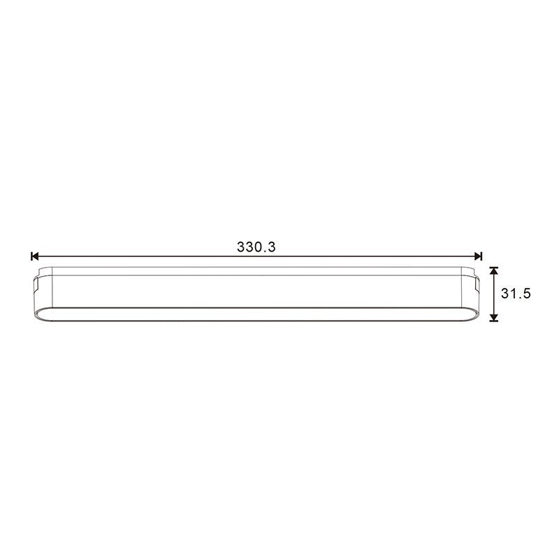Faretto LED Afar Slim Series 16W CCT Per Binario Magnetico Nero 42V