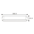 Faretto LED Afar Slim Series 12W CCT Per Binario Magnetico Bianco 42V