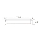 Faretto LED Afar Slim Series 6W CCT Per Binario Magnetico Bianco 42V