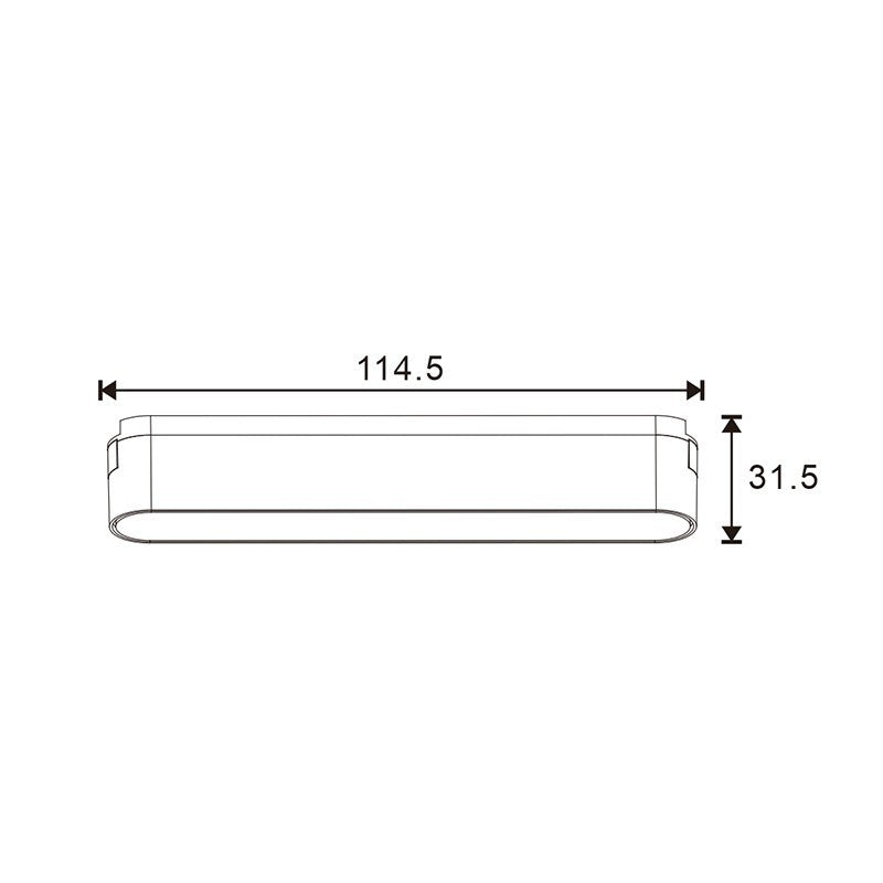 Faretto LED Afar Slim Series 6W CCT Per Binario Magnetico Bianco 42V