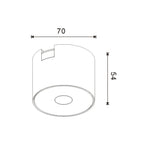 Faretto LED Bise Slim Series 8W CCT Per Binario Magnetico Bianco 42V