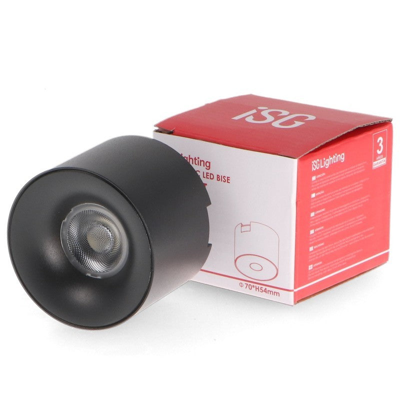Faretto LED Bise Slim Series 8W CCT Per Binario Magnetico Nero 42V