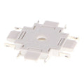 Raccordo a X Orizzontale Bianco/Nero Per Binario Magnetico Serie Slim 42V