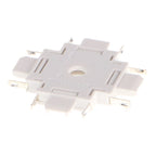 Raccordo a X Orizzontale Bianco/Nero Per Binario Magnetico Serie Slim 42V