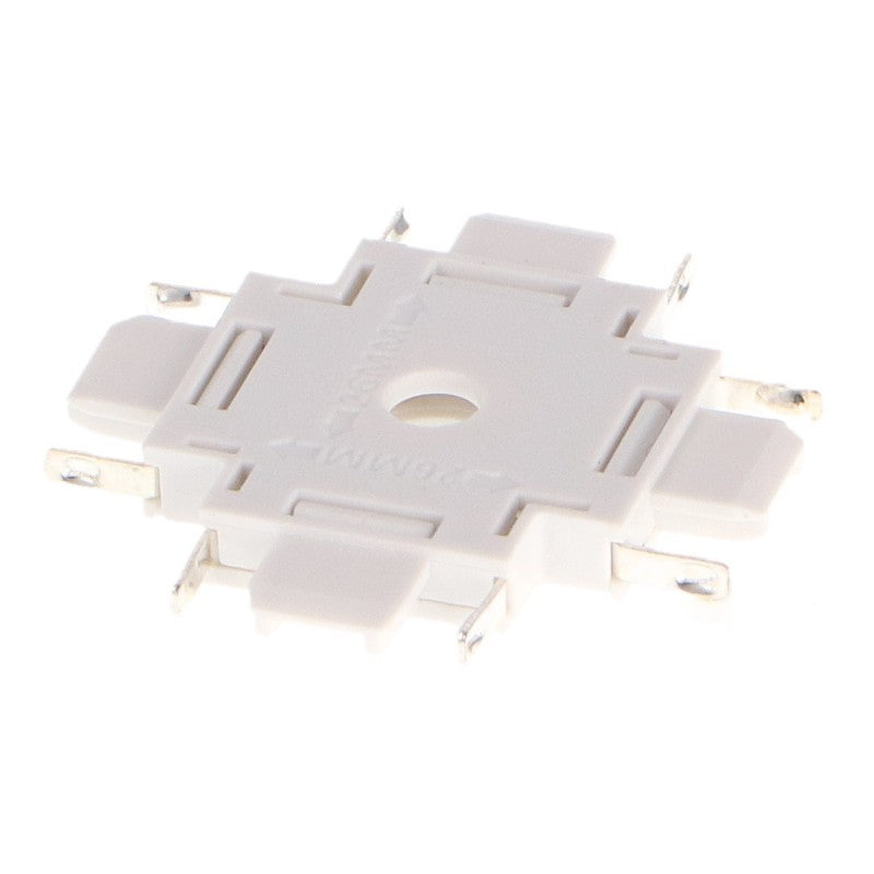 Raccordo a X Orizzontale Bianco/Nero Per Binario Magnetico Serie Slim 42V