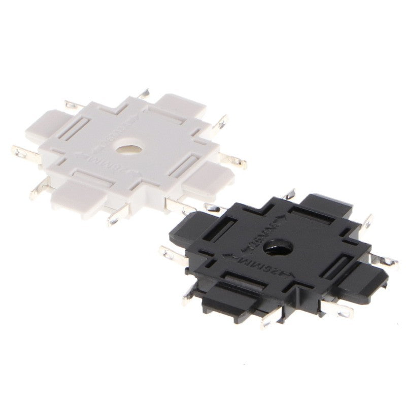Raccordo a X Orizzontale Bianco/Nero Per Binario Magnetico Serie Slim 42V