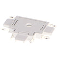 Raccordo a T Orizzontale Bianco/Nero Per Binario Magnetico Serie Slim 42V