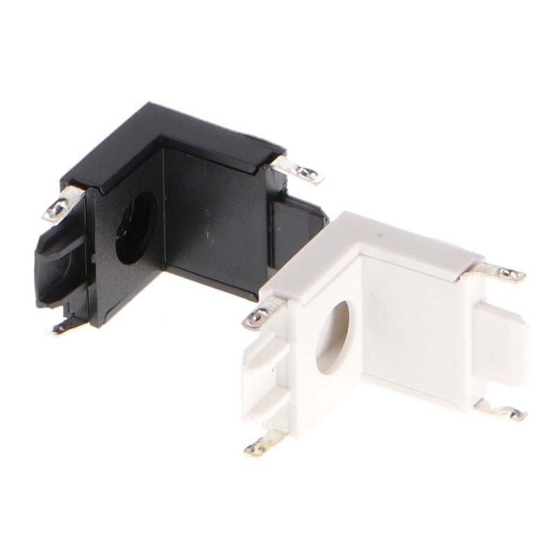 Raccordo a L Verticale Bianco/Nero Per Binario Magnetico Serie Slim 42V