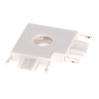 Raccordo a L Orizzontale Bianco/Nero Per Binario Magnetico Serie Slim 42V