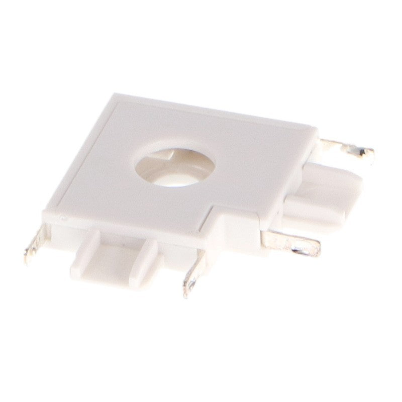 Raccordo a L Orizzontale Bianco/Nero Per Binario Magnetico Serie Slim 42V