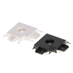 Raccordo a L Orizzontale Bianco/Nero Per Binario Magnetico Serie Slim 42V
