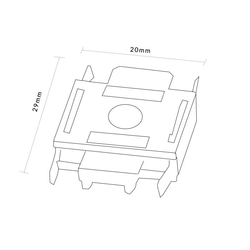 Raccordo Lineare Bianco/Nero Per Binario Magnetico Serie Slim 42V