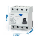 AIGOSTAR INTERRUTTORE DIFFERENZIALE SALVAVITA AC 4P 40A 30mA 415V PROTEZIONE DA DISPERSIONE VERSO TERRA