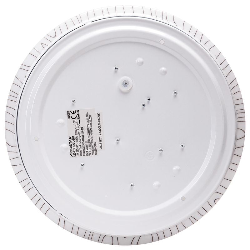 Plafoniera Led da Soffitto 20W 2200lm Luce 3000 o 6000K Paralume Decorato