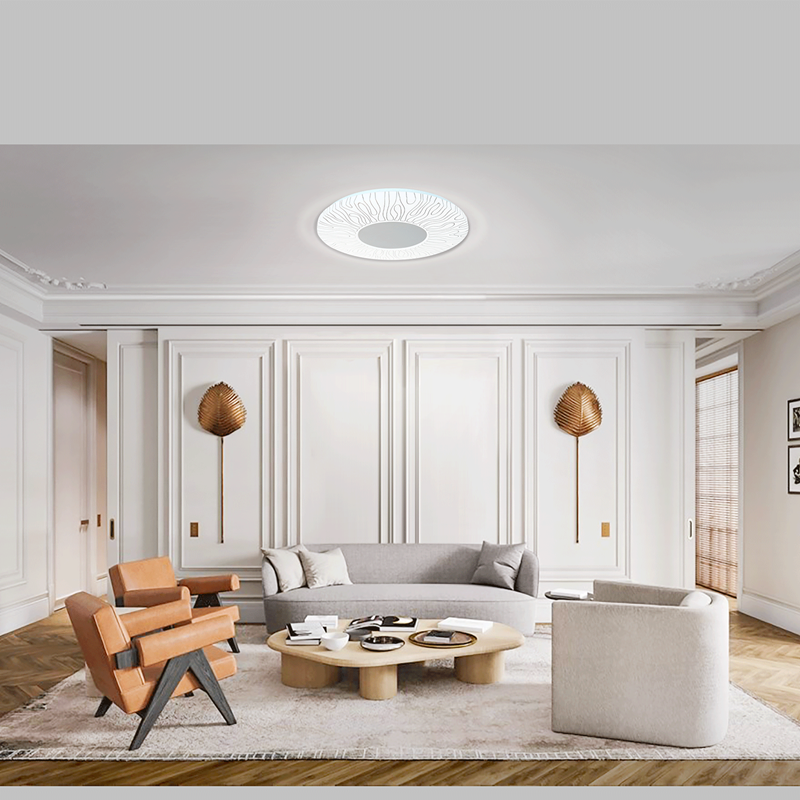 Plafoniera Led da Soffitto 36W 4000lm Luce 3000 o 6000K Paralume Decorato
