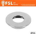 Cover Piatta per Punto Luce LED – Ø56 – Cromo
