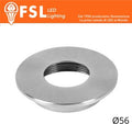 Cover Piatta per Punto Luce LED – Ø56 – Nichel Satinato