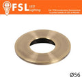 Cover Piatta per Punto Luce LED – Ø56 – Bronzo
