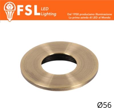 Cover Piatta per Punto Luce LED – Ø56 – Bronzo