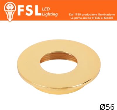 Cover Piatta per Punto Luce LED – Ø56 – Oro