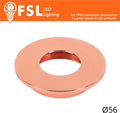 Cover Piatta per Punto Luce LED – Ø56 – Oro Rosa