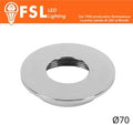 Cover Piatta per Punto Luce LED – Ø70 – Cromo