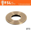 Cover Piatta per Punto Luce LED – Ø70 – Bronzo