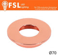 Cover Piatta per Punto Luce LED – Ø70 – Oro Rosa
