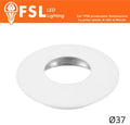 Cover Curva per Punto Luce LED  – Ø37 – Bianco opaco