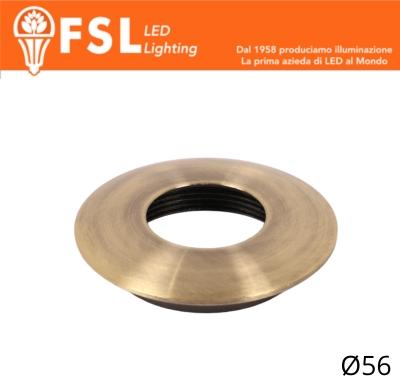 Cover Curva per Punto Luce LED – Ø56 – Bronzo
