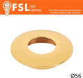 Cover Curva per Punto Luce LED – Ø56 – Oro