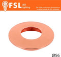 Cover Curva per Punto Luce LED – Ø56 – Oro Rosa