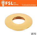 Cover Curva per Punto Luce LED – Ø70 – Oro