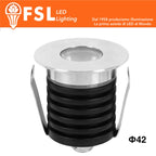 Segnapasso Punto Luce LED Spotlight Waterproof 3W 3000K 42*37mm IP65