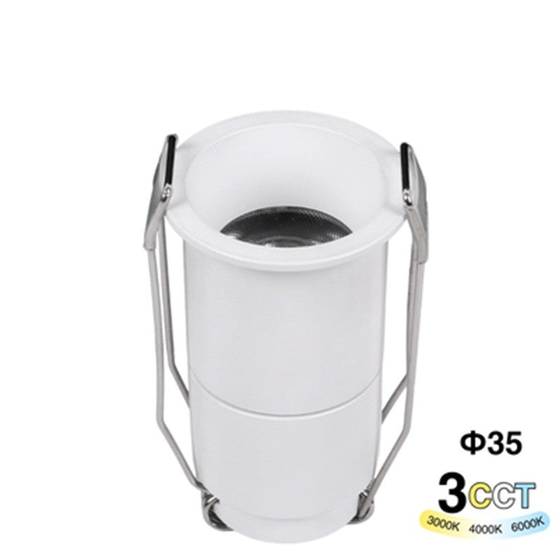 Punto Luce LED Minispotlight da Incasso 3W Selettore CCT 35*62mm IP20