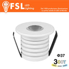 Punto Luce LED Spotlight da Incasso 1W Selettore CCT 37*37mm IP20